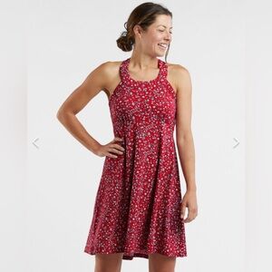 Title Nine x Krimson Klover Swenson Dress Sleevless Floral Print Red Small